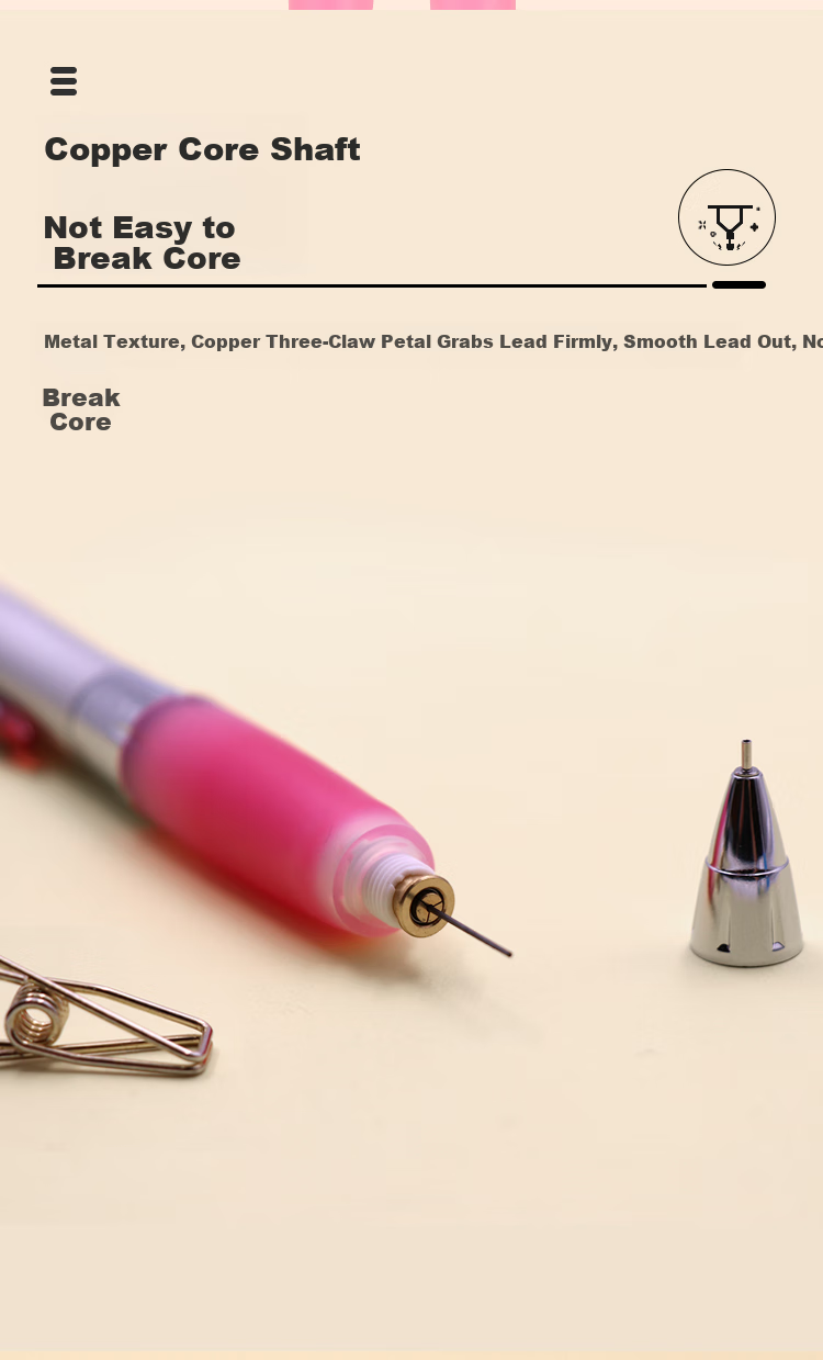 Uni Mitsubishi Automatic Lead Soft Rubber Pencil with Wobble Grip for School And Study M5-617GG 0.5mm Silver Barrel Black 1 Piece 7