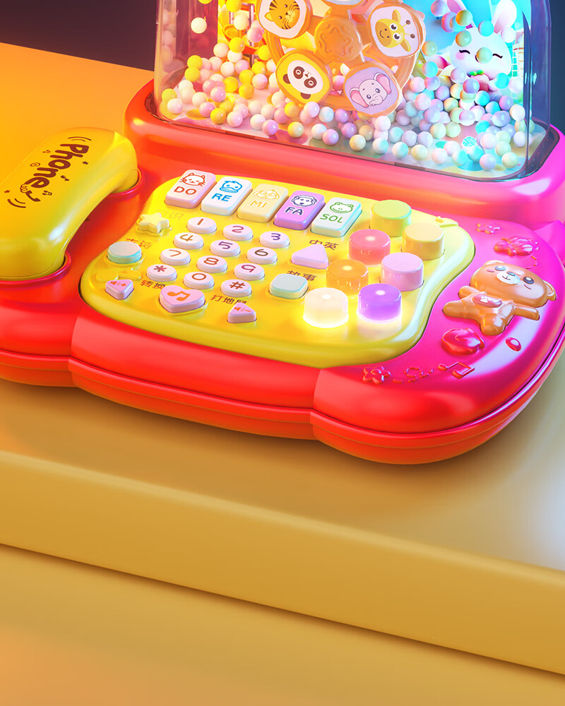 Xinge Children's Toy Telephone, 1-2 Years Old Infant Toddler Early Education, Multifunctional Realistic Landline Phone, 12 Months, for Boys And Girls 14