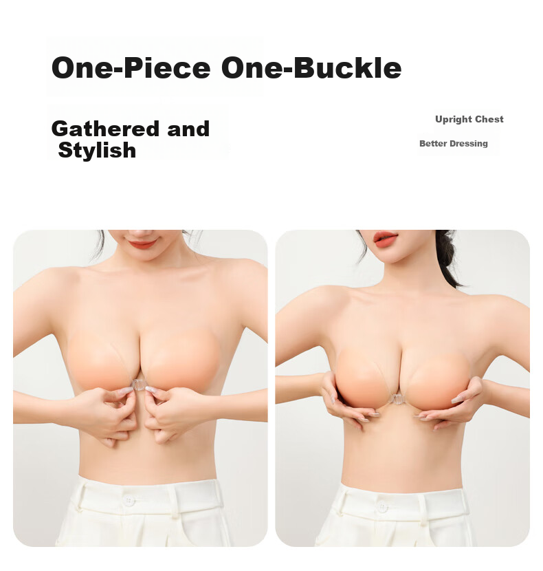 LangSha Silicone Breast Pads for Women, Push-Up And Lift, Anti-Sagging, Invisible, Skin-Friendly, Prevents Wardrobe Malfunction, Specially Designed for Wedding Dresses And Evening Gowns 6