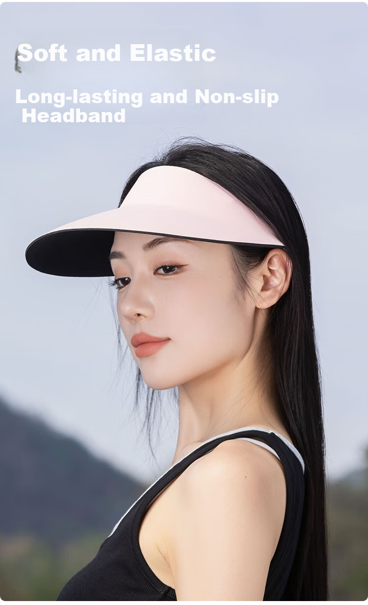 YUZHAOLIN Wide Brim Seamless Sun Protection Hat for Women, Outdoor UV-Resistant Sun Visor, Hiking Cap, Sun Hat, Ladies' Visor Cap 6