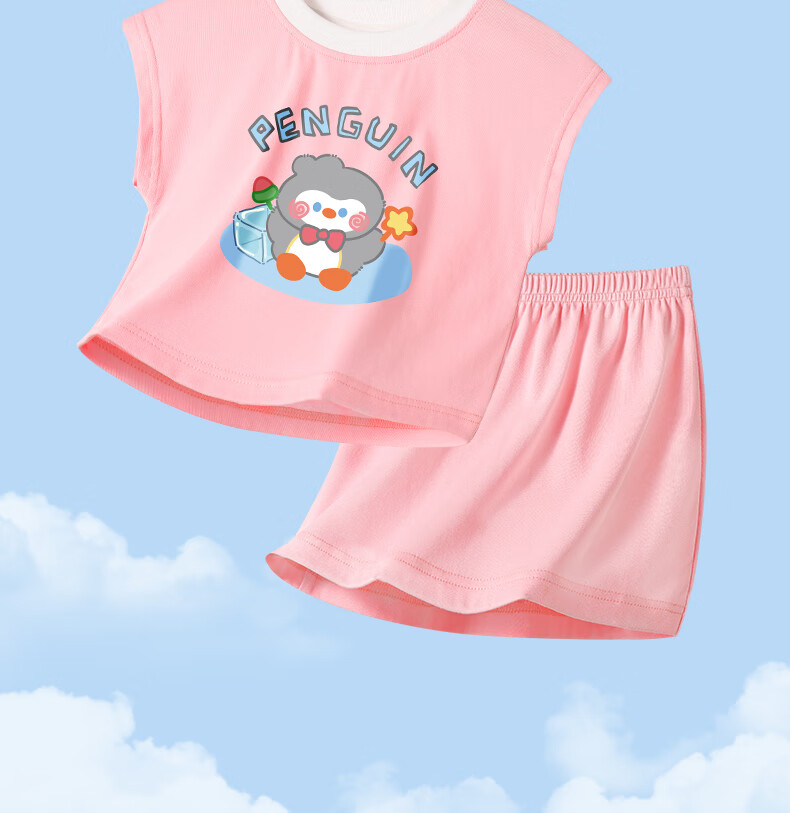 Badibadi Children's Clothing Skirt, 2026 New Summer Style, Infant And Toddler Baby Set, Short-Sleeve T-Shirt, Cotton-Feel Casual Vest, Short Skirt 3