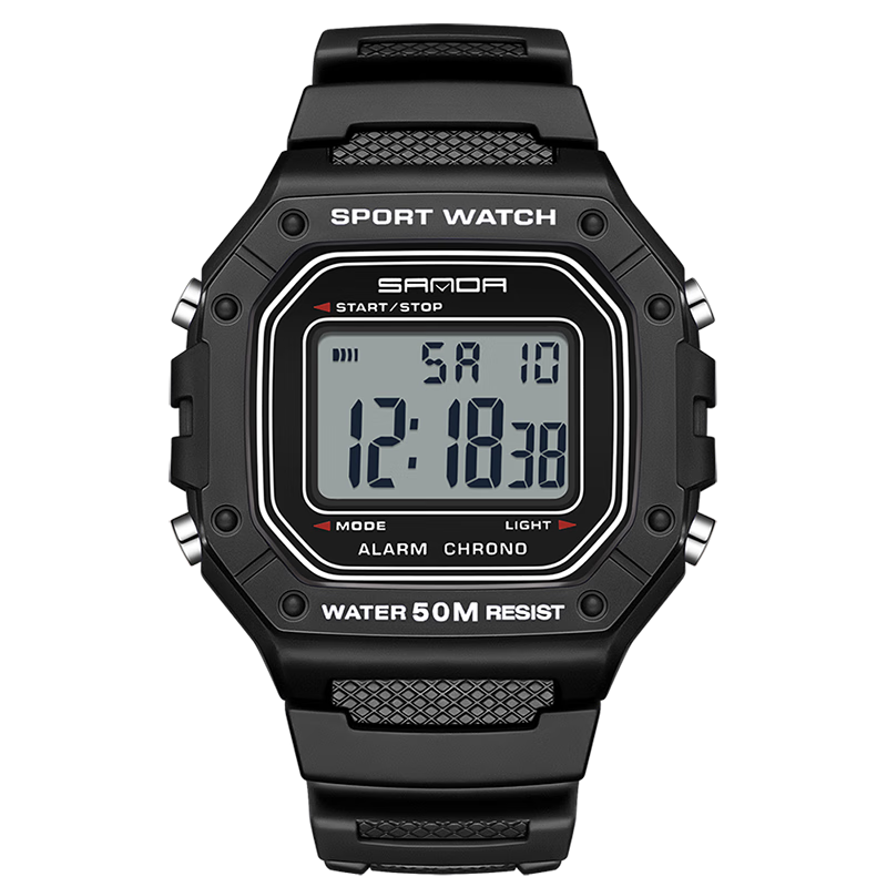 GEORGCOUNT 2025 New Small Square Digital Watch for Men, Military Training Watch for Outdoor Sports, Suitable for Middle And High School Students And Male Soldiers