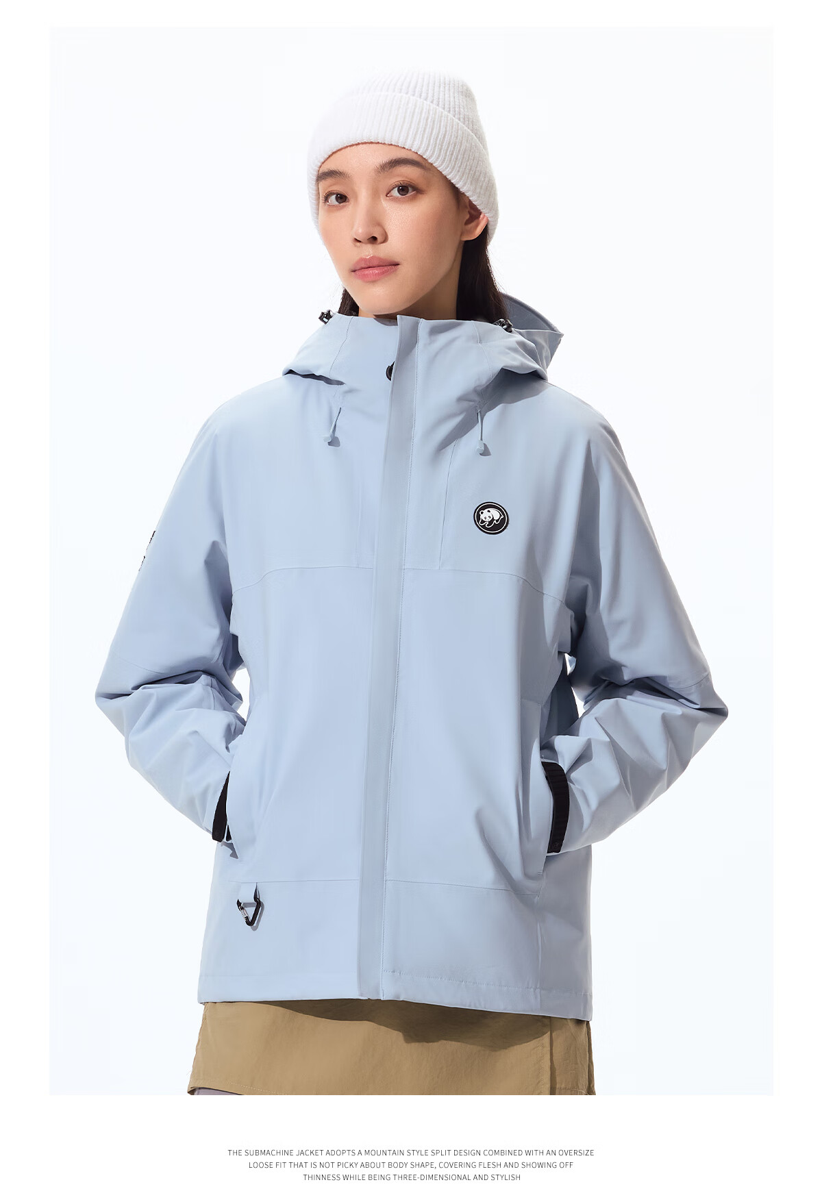 Panda [Rain Shell MAX] 3-in-1 Goose Down Liner Waterproof Jacket Unisex Cold-Resistant Warm Autumn Winter Hiking Coat B297, XS 17