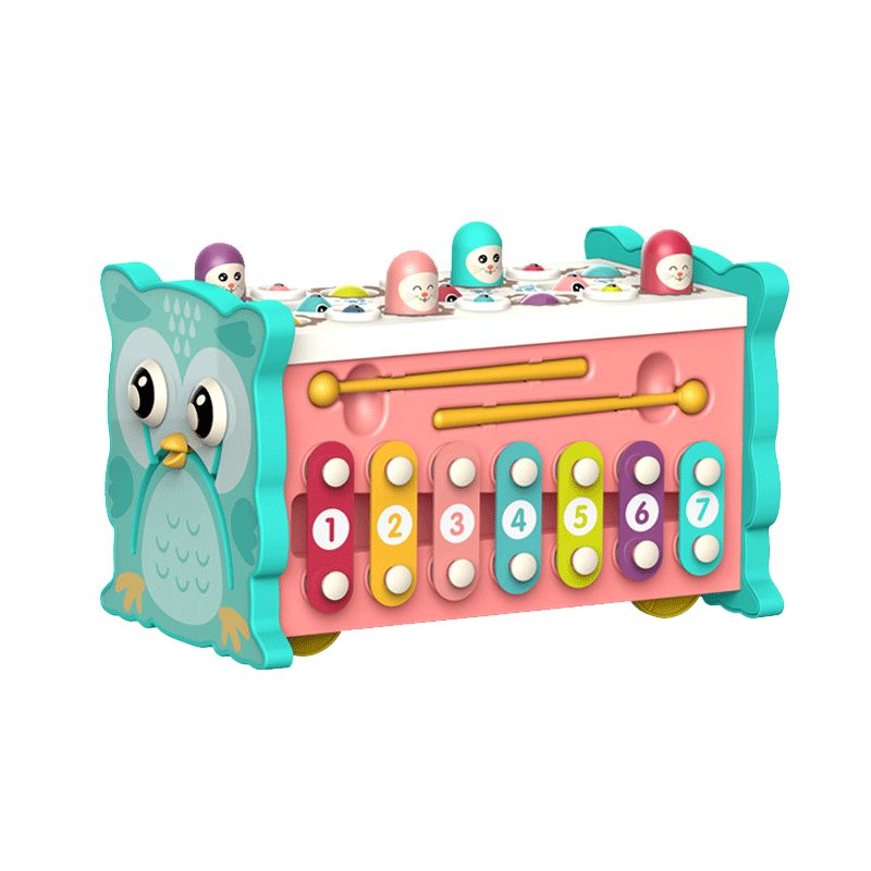 BULUQI Children's Toys, Multi-Functional Whack-A Fishing Piano Educational Toy for Boys And Girls, Birthday Gift for Ages 1-3