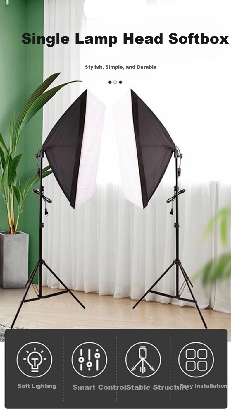 Good Weather Live Streaming Photography Fill Light Kit, Lighting for Shooting, Soft Light Box, Photography Studio Equipment, Outdoor Video LED Single Light 155W [Wireless Remote Control Version] 1