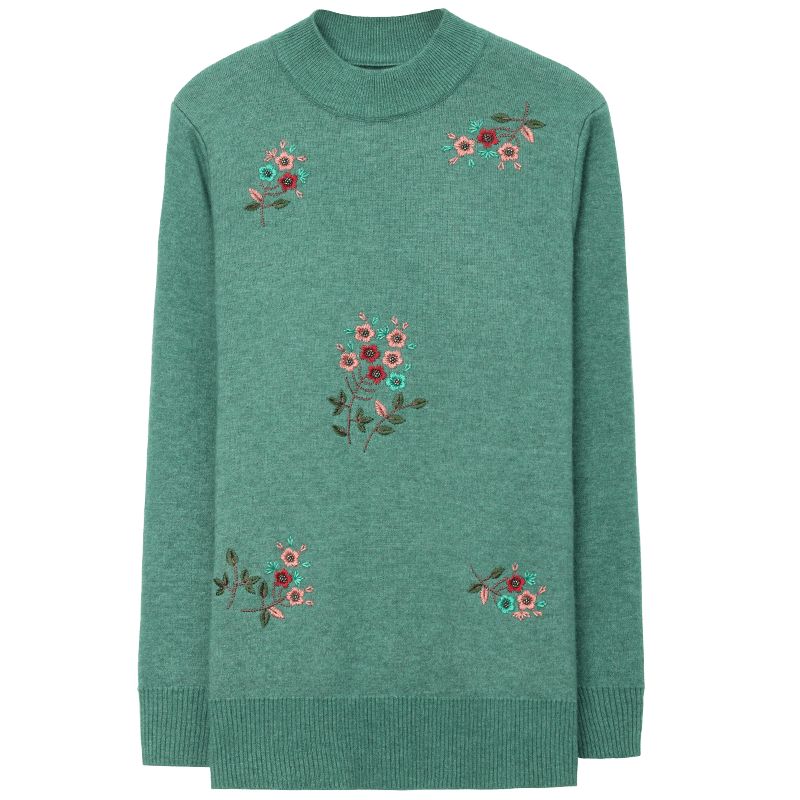 QIUFULUO Mom's Winter Fleece-Lined Thick Sweater, Middle-Aged And Elderly Women's High-Quality Knitwear, Stylish Cardigan for 70-80 Year Old Ladies