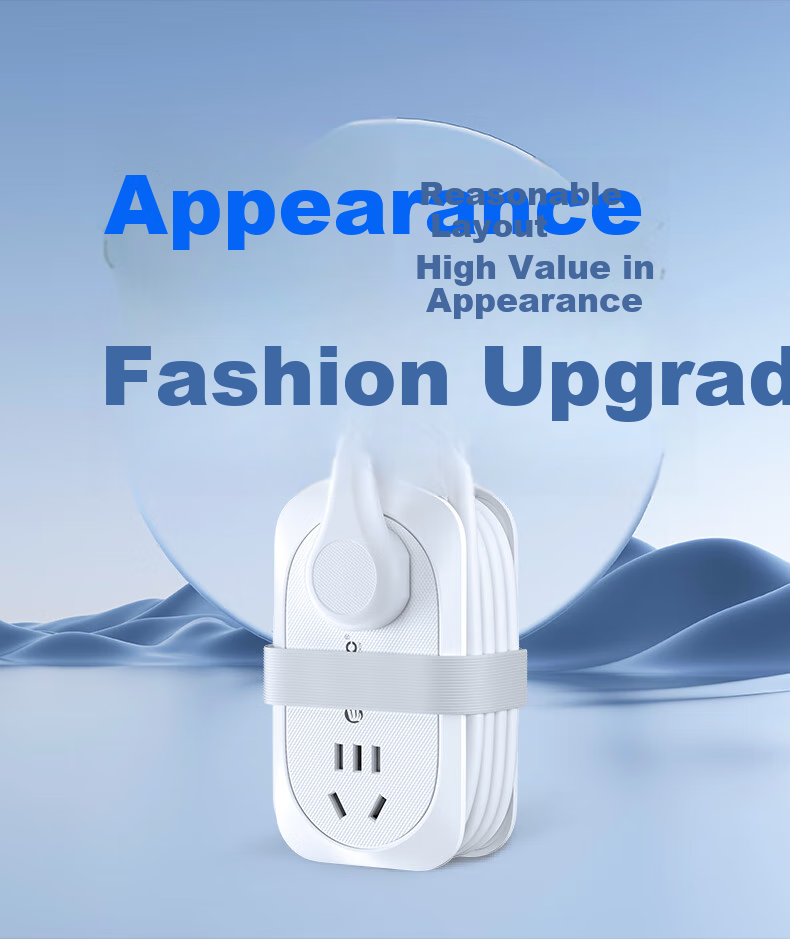 ORICO Power Strip, Travel Adapter, Multi-Functional Mini Power Board, for Business Trips And Home Use, with Storage, Total Length 1.36 Meters 5