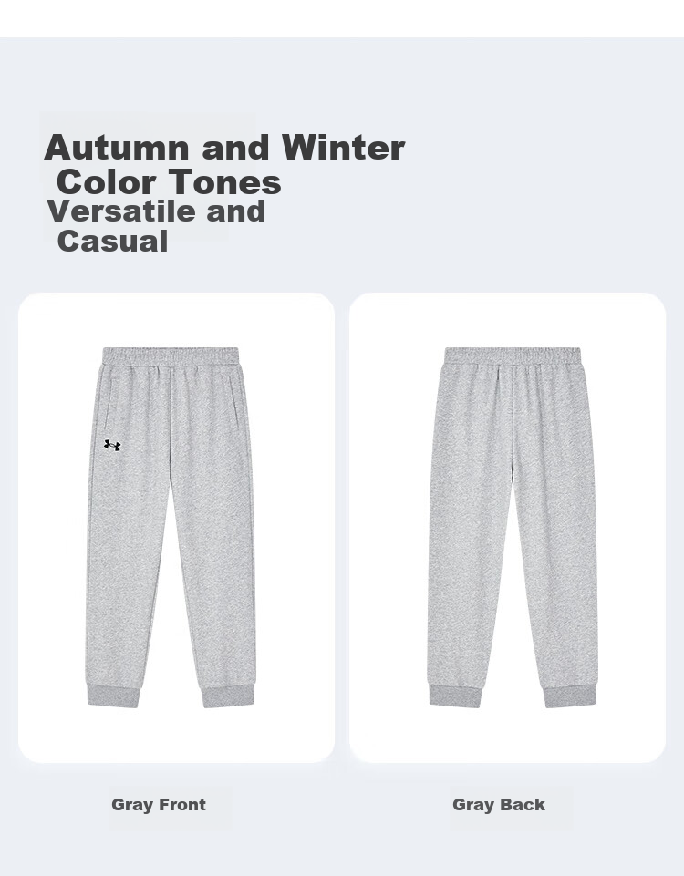 Under Armour Boys And Girls Sports Pants, Loose-Fitting Knit Casual Joggers for Older Childre 13