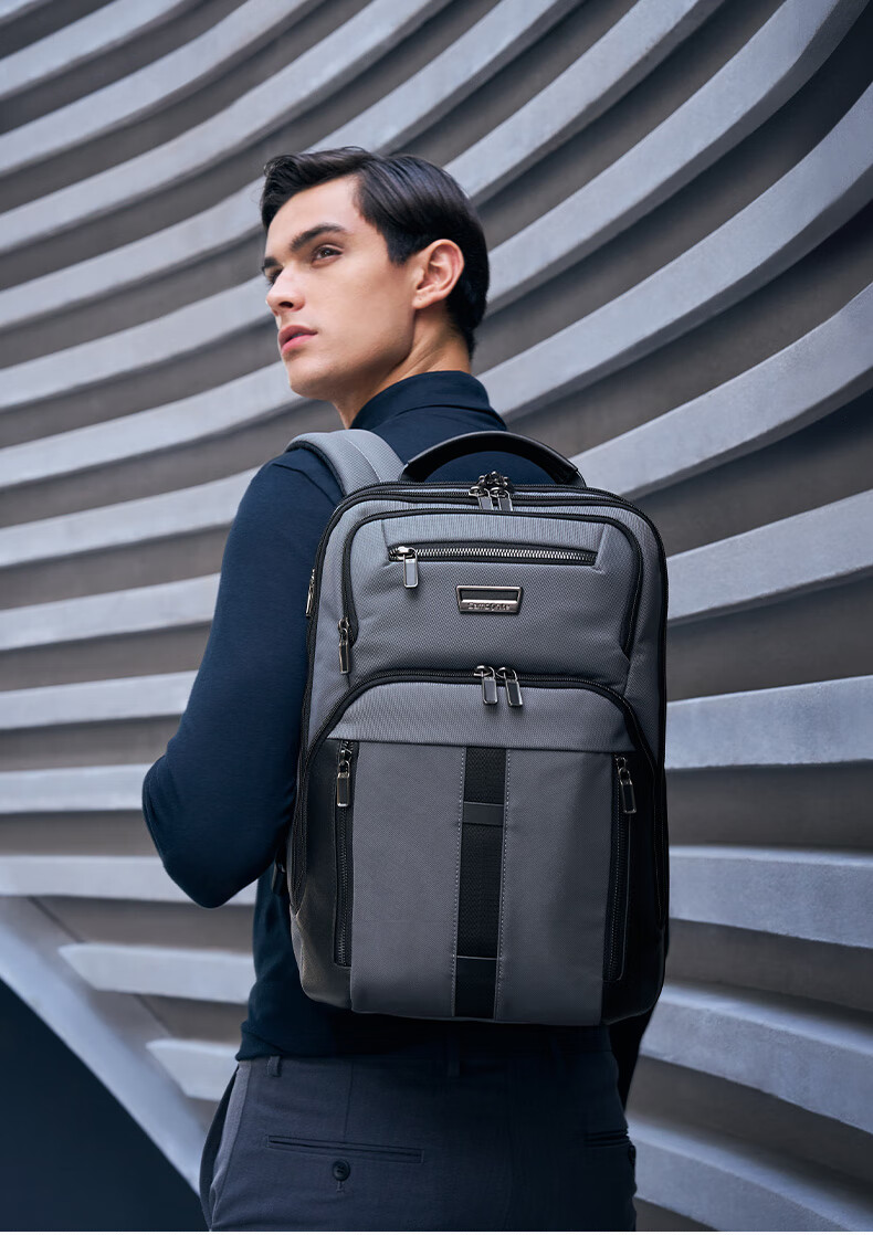 Xinxiuli Large Coffee Bag Men's Backpack, 14-Inch Laptop Bag, Business High-End Casual Commuter Birthday Gift, KO1 1