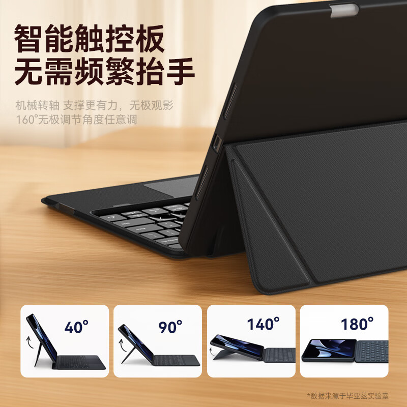 BIAZE Compatible with 2026 Huawei MatePad 11.5-inch Tablet Integrated Bluetooth Keyboard with Pen Slot Protective Case Upgraded Magic Control Board Front Shell Detachable Folding PB615