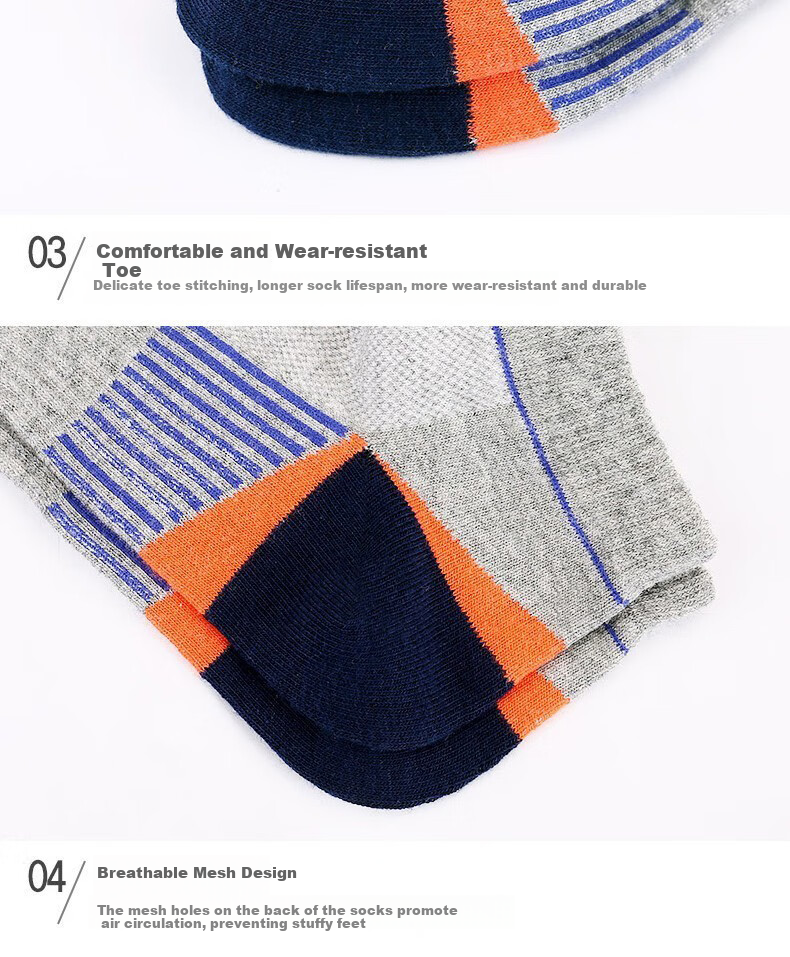 Mianshisan Men's Socks, Summer Thin Mesh Breathable Boat Socks, Low-Cut Short Sports Summer TT 16