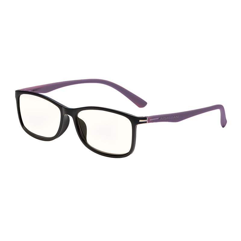 Aishijian Reading Glasses High Definition Anti-Blue Light Anti-Fatigue Eye Protection Glasses Clove Purple 100 Degrees (Recommended for Under 50 Years Old)