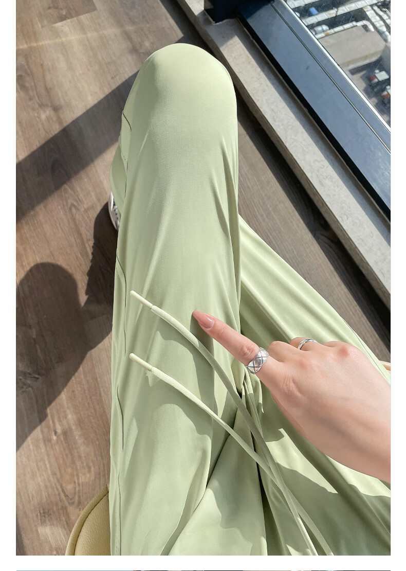 Warrior Women's Sports Quick-Dry Pants Summer Thin 2026 New Plus Size Ice Silk Jogger Casual Comfortable Pants 16