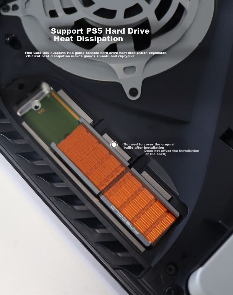 JEYI M.2 SSD Heatsink, NVME Cooling Vest, Silver Aluminum Heat Spreader + Copper, Efficient Heat Dissipation, Compatible with 2280, Suitable for Samsung, Western Digital, Lenovo, And Zhi Tai 7