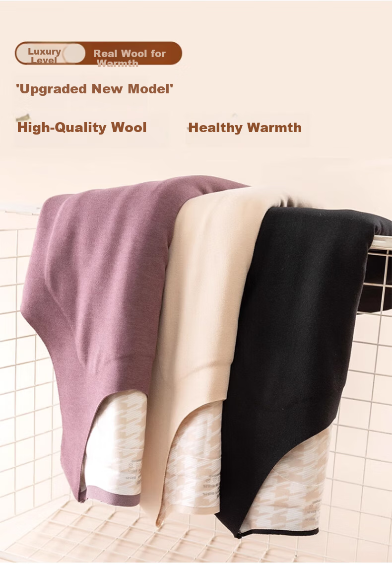 LangSha 100% Wool Thermal Vest for Women, Winter Seamless Heat-Generating Undershirt, Antibacterial Fleece-Lined Thick Base Layer Underwear 5