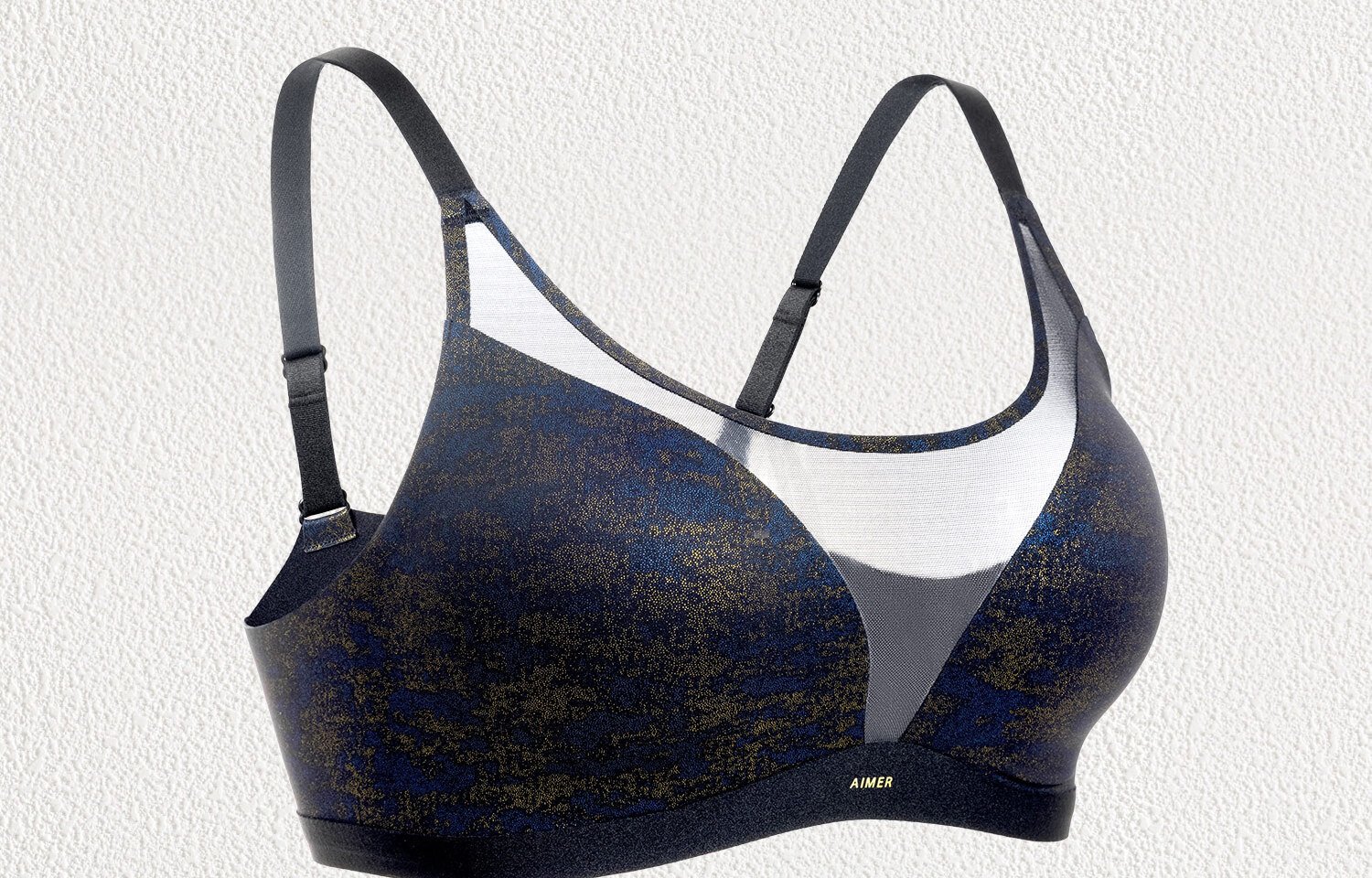 Aimer Women's Bra, Woven Silk 4/4, Wireless, Full Coverage, Thin Modal Bra, AM17C261, Starry Night YH4, Size 170 15
