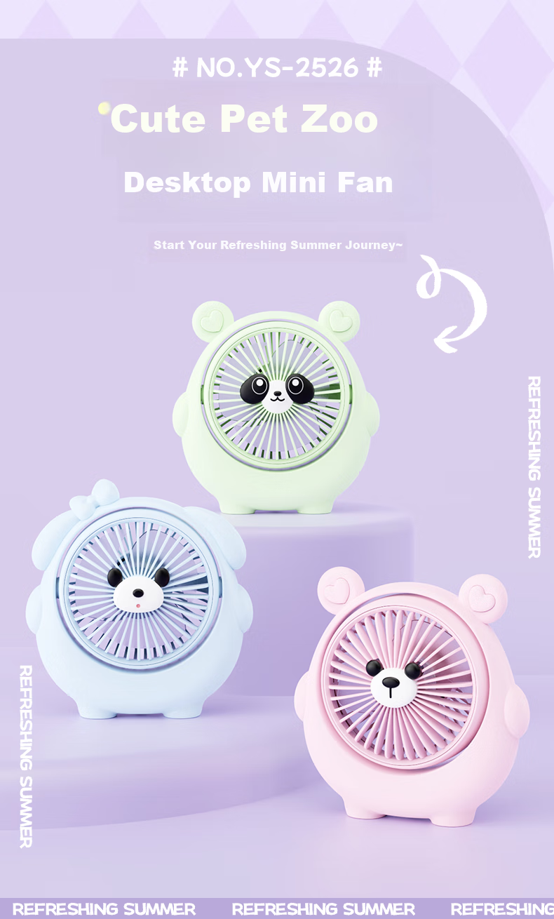 Ouliwen USB Rechargeable Mini Fan, Low Noise with Three Speeds, Portable And Compact, Dual-Use for Desktop And Handheld, Quiet Operation, Strong Airflow, Electric Fan for Office And Dormitory Use 1
