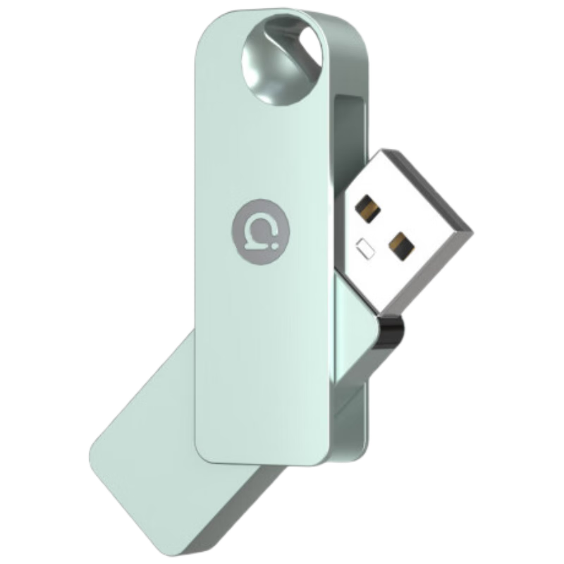 ASUS Aduo 64GB USB3.2 Gen 1 Metal Rotating Flash Drive, Stylish And Durable, Jasmine Green, Essential for Business, Study, Office Work, Bidding, Universal Computer Compatible U300 Series
