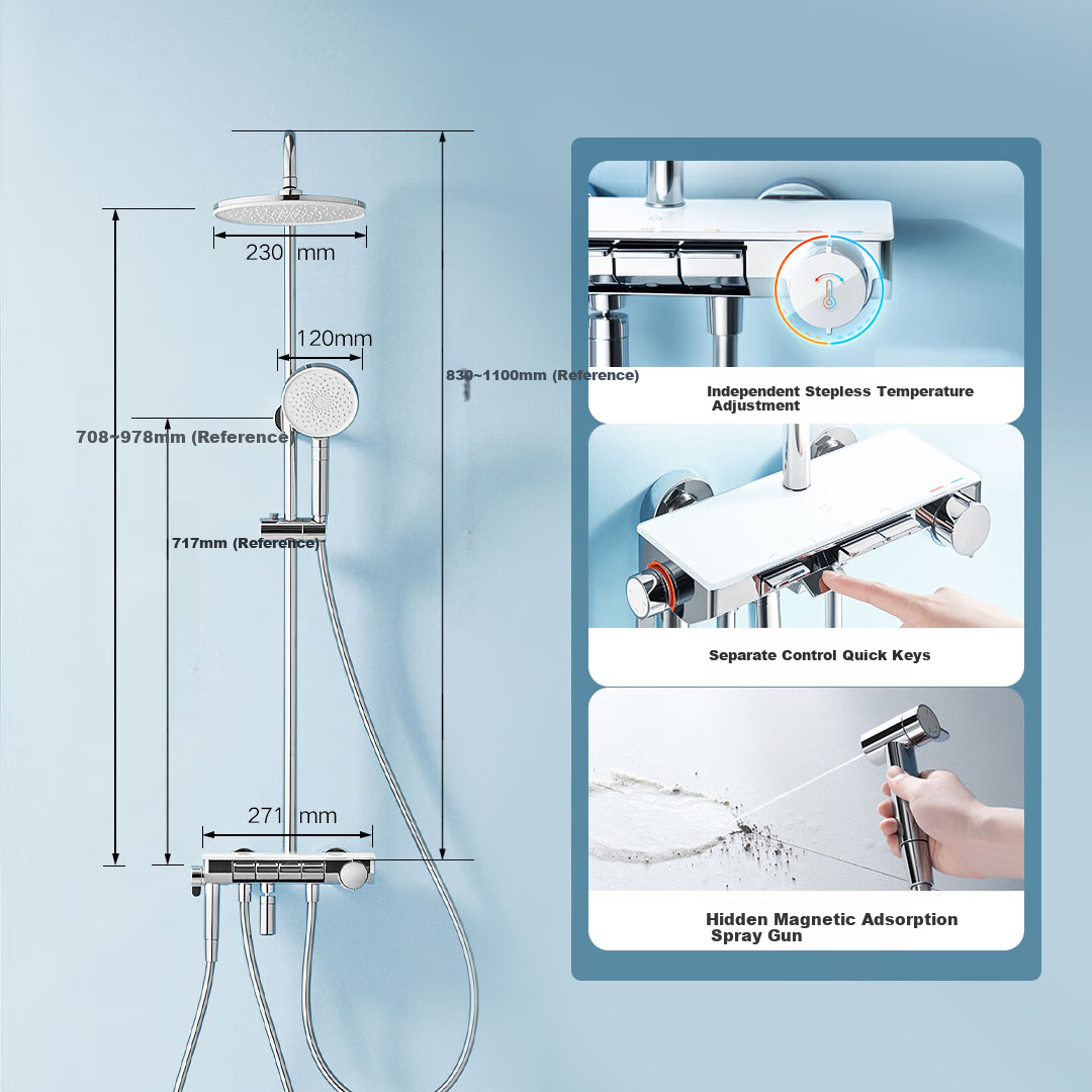Душевой гарнитур Mijia Temperature-Controlled Shower Head S1, система для ванной комнаты, с регулировкой температуры