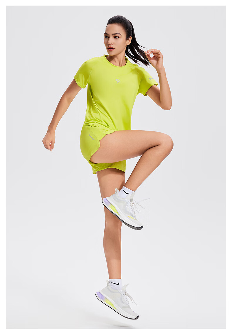 Cosleaf Women's Professional Running Shorts for Marathon, High-Waisted Tummy Control Shorts with Pockets, Slimming Yoga Fitness Pants 19