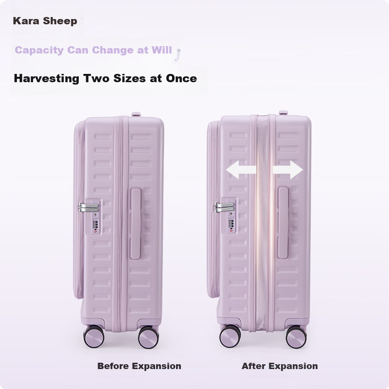 KALA·Y [Jiang Qinqin Endorsed] Luggage, 28-Inch Large Capacity, Front-Opening Lid, Expandable Capacity, for International Travel And Study Abroad, Check-In Suitcase
