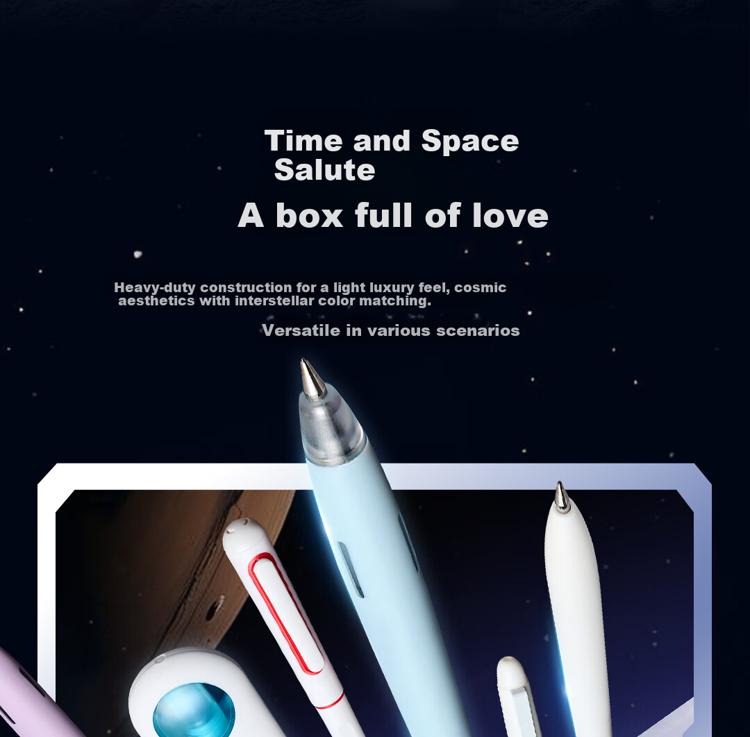 Dianshi Pen-Making [Graduation Gift], Space Capsule Fleet Stationery Gift Box, Gel Pens, Student Exam Set, High-Quality Birthday Gift, Stationery Set [Premium Version], 36-Piece Set 5