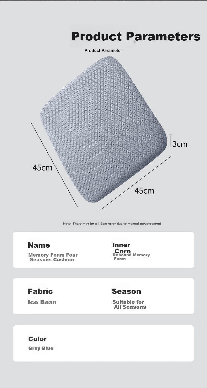GREAT LIFE Car Seat Cushion, All-Season Universal Seat Pad, Driver's Memory Foam, Four-Season Ventilated And Breathable, Office Butt Cushion, Chair Pad 14