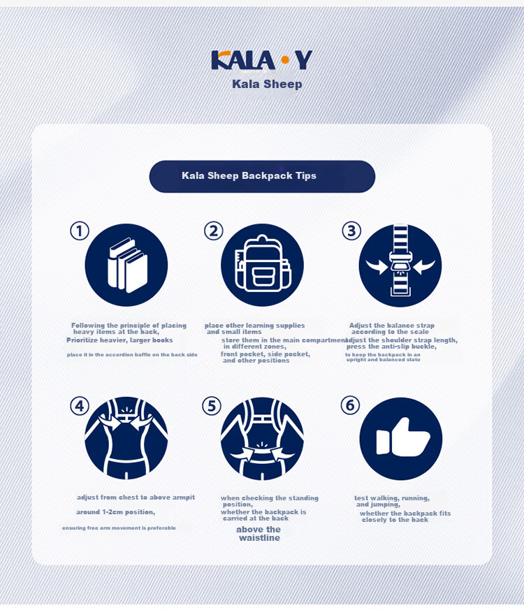 KALA·Y Middle School Student Backpack, Large Capacity, Lightweight, Casual Outdoor Backpack, Stylish And Attractive Unisex Shoulder Bag for Travel 18