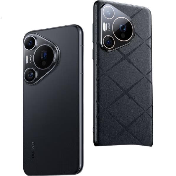 Чехол для Huawei Pura70 Pro/Pro+ DIVI, из натуральной кожи, с защитой от падений, ультратонкий, черный