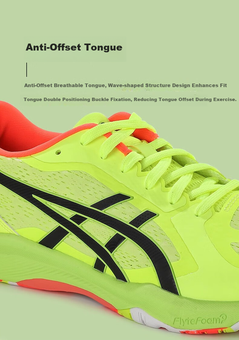 ASICS DYNAFEATHER 1073A064-101 Table Tennis Indoor Sports Shoes Size 40.5 6