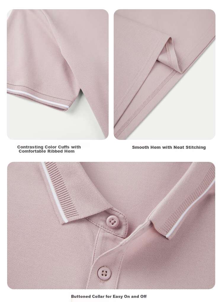 HLA Short-Sleeve Polo Shirt for Men, Cool And Stylish with Turn-Down Collar, Summer Wear 16