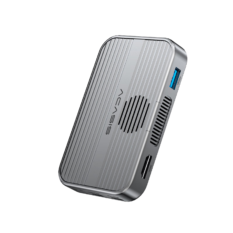 Acasis Magnetic M.2 NVMe SSD Enclosure Dock External Solid State Drive Case for Apple iPhone 17 Pro Mobile Phone Computer Expansion Electronic Storage EC1401