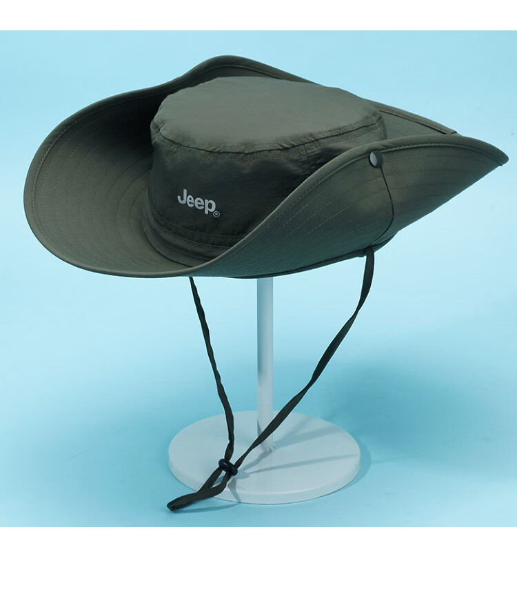 JEEP Sun Protection Hat for Men, Sun Visor Cap, Fisherman Hat, Fishing And Hiking Hat, Summer Outdoor Hat for Men, Dark Spring Gree 17