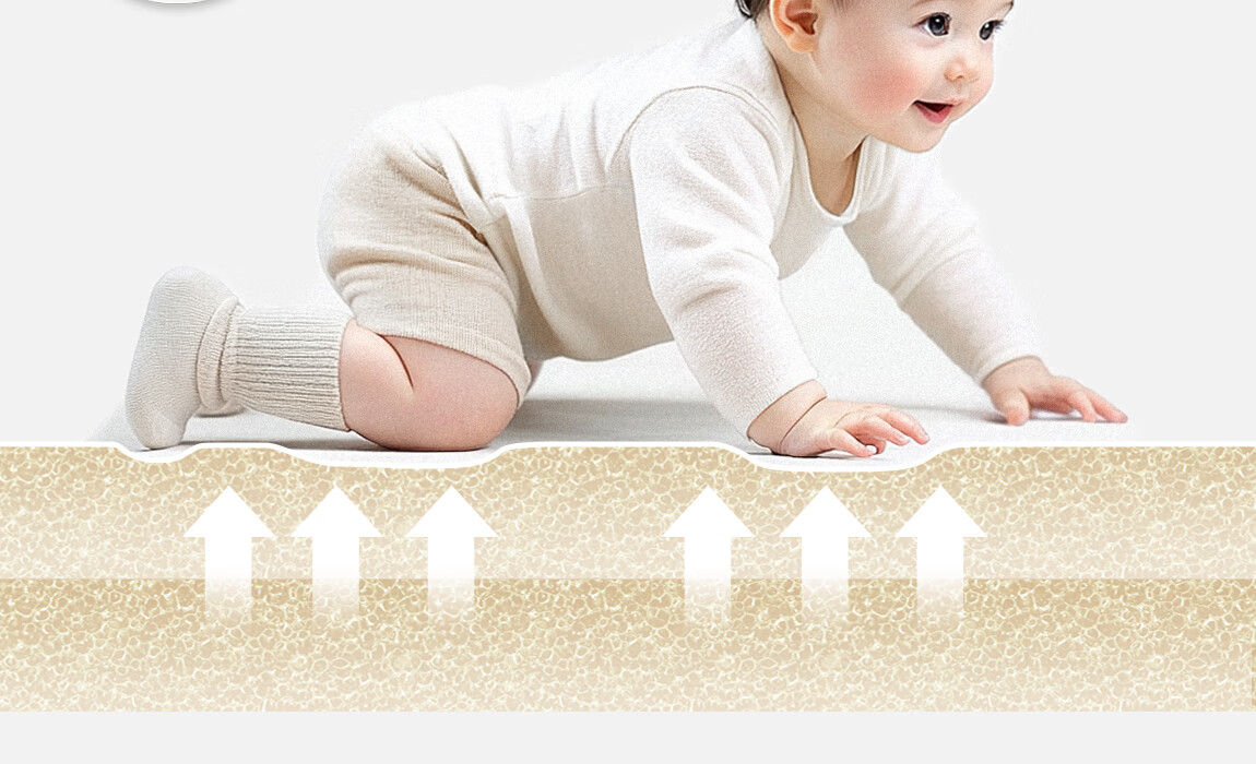 LUNASTORY Baby Crawling Mat Infant Play Mat Double-Sided Printed XPE Children's Picnic Mat 180*150*2cm 27