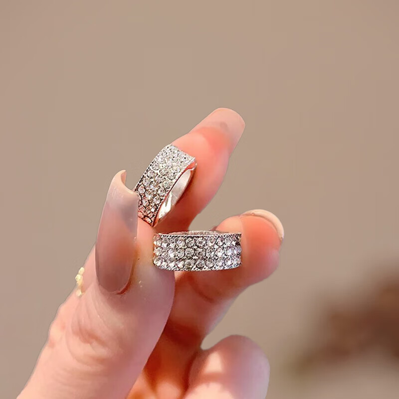 Xiangwan Rhinestone Hair Clip 2-Piece Set for Women, Front Bang Clip, Side Hairpin, Small Hair Clip, Gift for Women 3