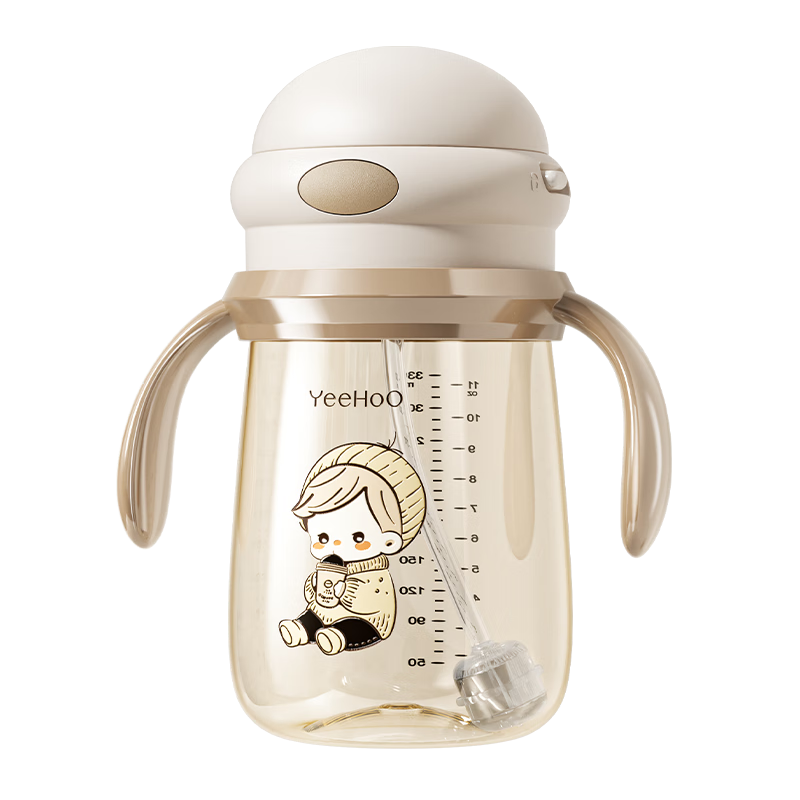 YEEHOO Kids Water Bottle with Straw Food Grade for Kindergarten and Primary School Students Unisex JD Self-operated