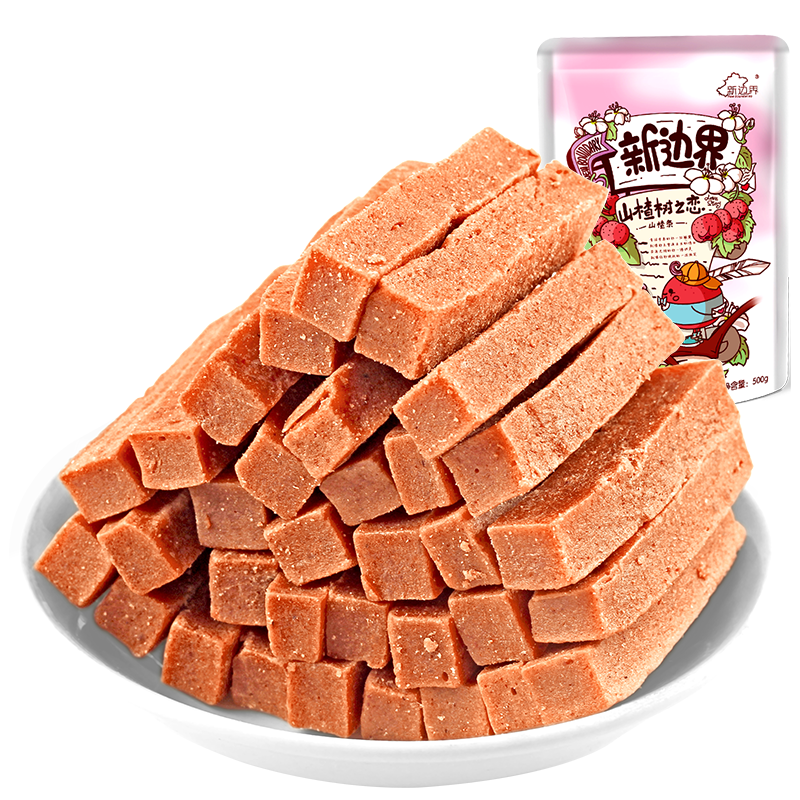 新边界 蜜饯果干 童年小吃 酸甜山楂制品 山楂条500g/袋