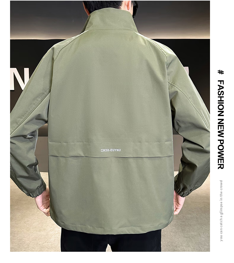JEEP SPIRIT Men's Jacket, Autumn New Style Casual Jacket, Trendy Workwear Outerwear, Outdoor Windproof Menswear 5