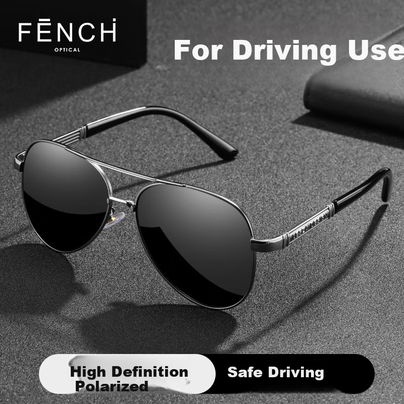 FENCHI Flying Sunglasses for Men, Driving-Specific Glasses, 2025 New Model, Anti-Glare, UV Protection, Polarized Driving Sunglasses