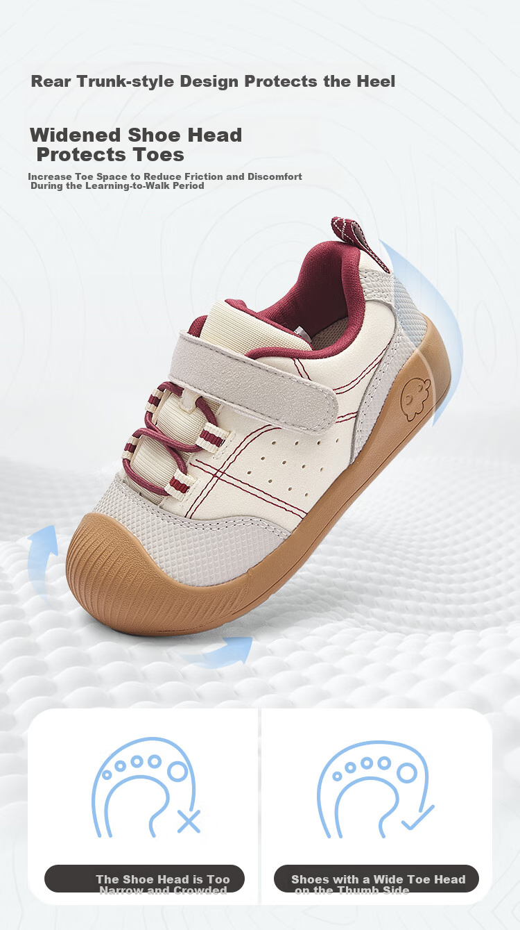 BALABALA Baby Walking Shoes, Infant And Children's Shoes, Boys' And Girls' Footwear, Spring And Autumn Outdoor Shoes, Non-Slip 4