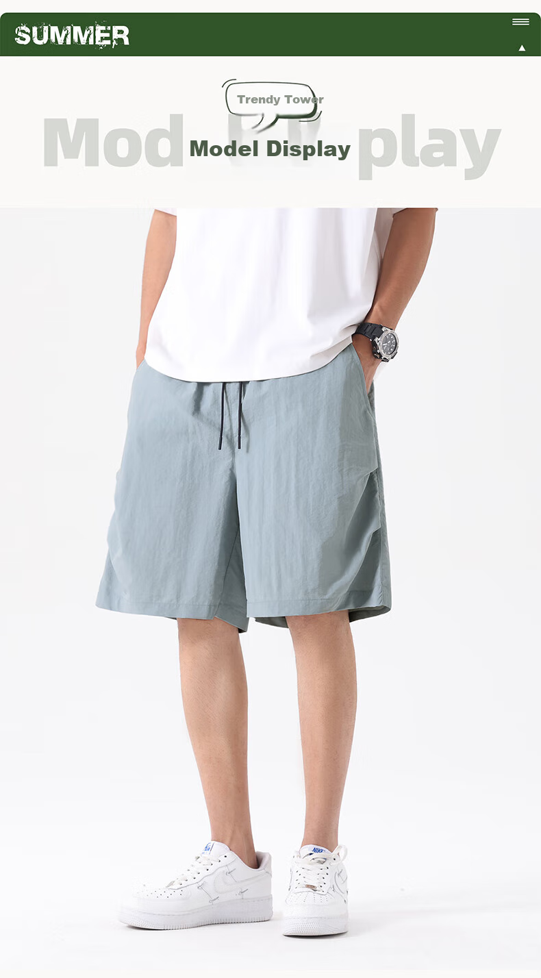 Warrior Shorts for Men, Summer American-Style Cargo Straight-Leg Five-Point Pants, Trendy Sports Casual Mid-Length Trousers, Dark Gray, Size L 6