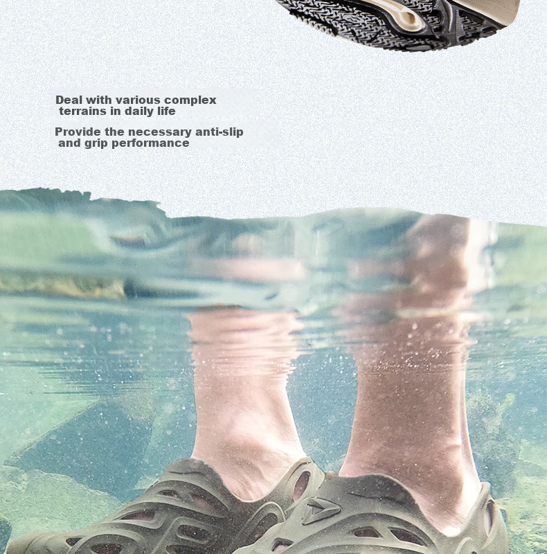 PEAK Taiji Qu Lang Su Xi Shoes for Men, Summer Outdoor Sports Sandals, New Soft-Soled Non-Slip Hole Shoes, DL520791 13