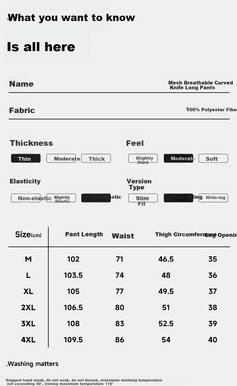 MINISO Summer Men's Thin Casual Pants, Loose Straight-Leg Tapered Trousers, Breathable Mesh, Slim-Fit Men's Pants Z W Gray M 12