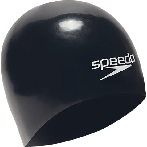 Профессиональная гоночная шапочка для плавания Speedo 3D Intelligent Fit Shark Skin, размер S, черная/белая