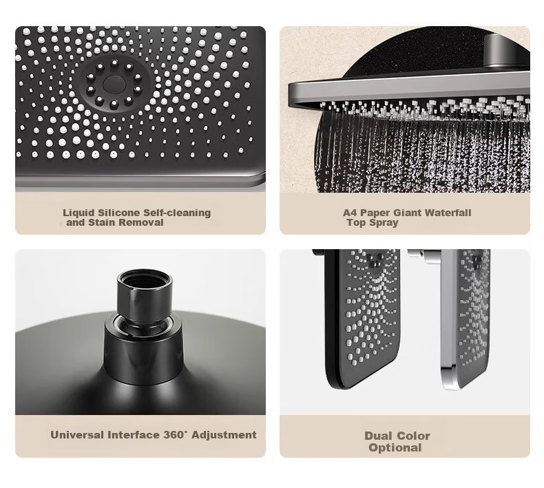 ARROW Shower Head, Large Top Spray, Water-Saving Pressure-Increasing High Screen Pressure Spray 4