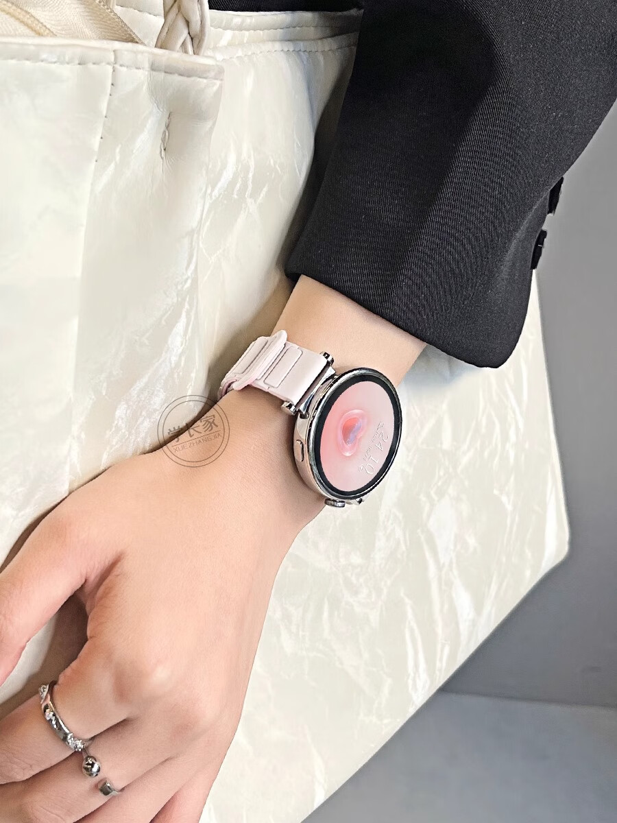 XUANDAI [Fair Skin Plum] Compatible with Huawei Watch GT5 Strap, Silicone GT6 Huawei Watch, GT4 Wristband, GT5 Pro Magnetic Watch5 Women's Universal Accessory 18
