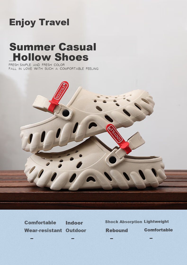 GUOLUOFEI Meteorite Hole Shoes for Men, Summer Trendy Brand, Comfortable Outdoor Driving Sandals, Beach Slippers, Black And Gray, Size 44-45 1