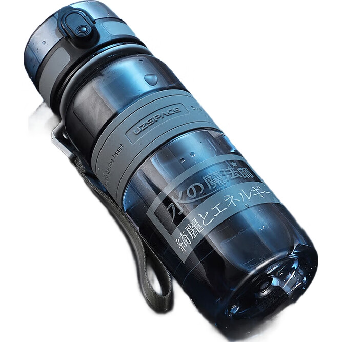 Пластиковая бутылка для воды UZSPACE YZ5031B, 1000 мл, синяя, для детей, мужчин, женщин, студентов, спорта, фитнеса, путешествий, дома, офиса