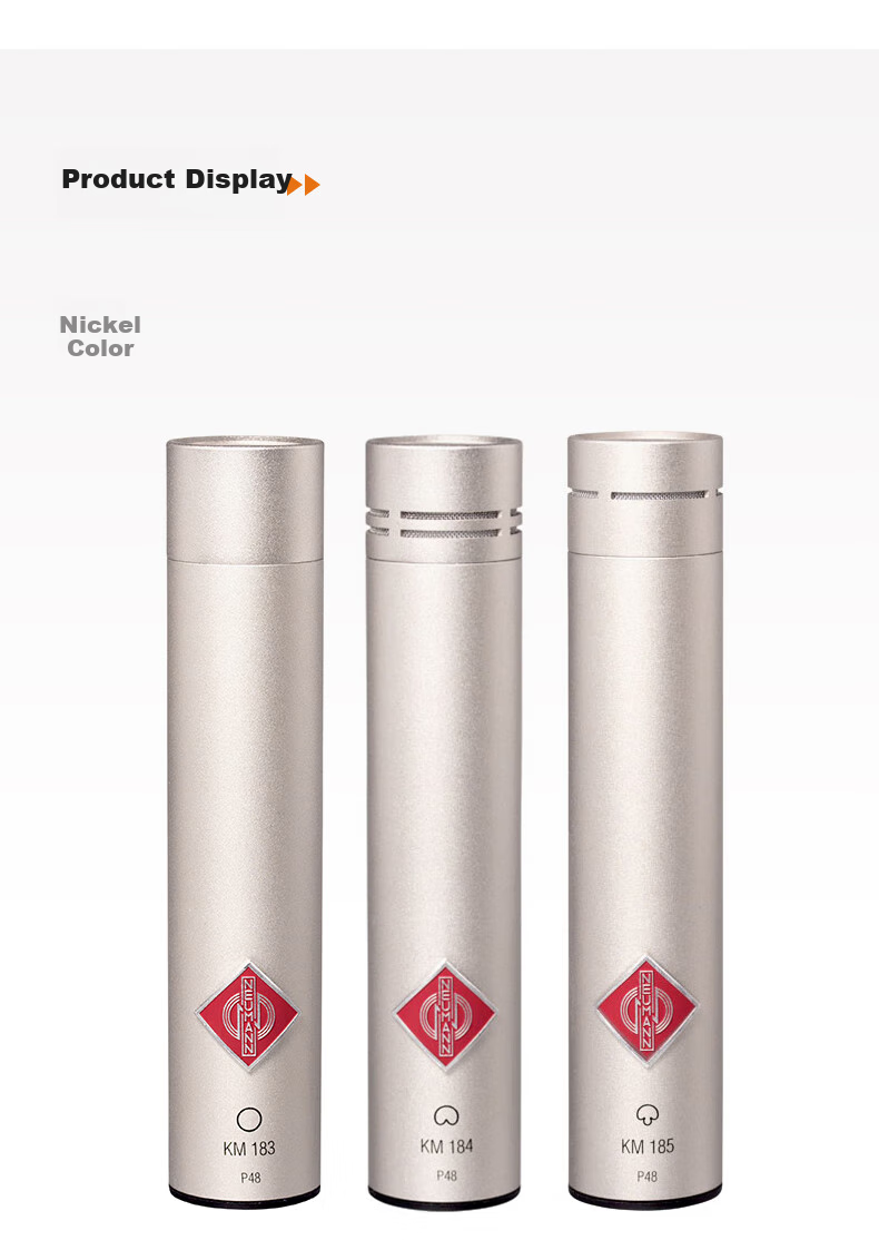 NEUMANN KM184 Small Diaphragm Condenser Microphone Professional Recording Instrument-Specific Heart-Shaped Directional Condenser German Import Broadcast-Grade Sound Quality 10