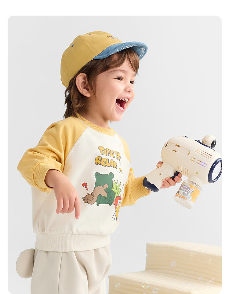 BALABALA Children's Clothing, Baby Sweatshirt, Boys And Girls Long-Sleeve Top, Cartoon Print Autumn Wear, Cute Style, 209325121201 8